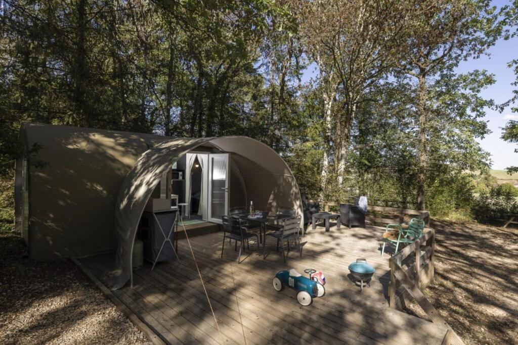 Camping Ushuaia Villages Au Bois Joli Andryes المظهر الخارجي الصورة